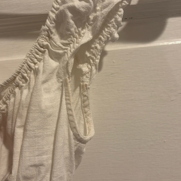 White Ruffled Smocked Top - Picture 5 of 5